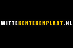 Witte Kentekenplaat